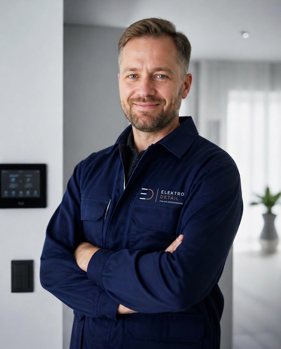 Certifikovaný elektrikář Elektro Detail v moderním interiéru