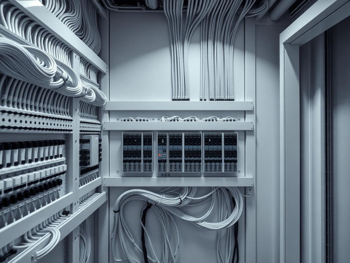 Nový bytový rozvaděč po rekonstrukci elektroinstalace